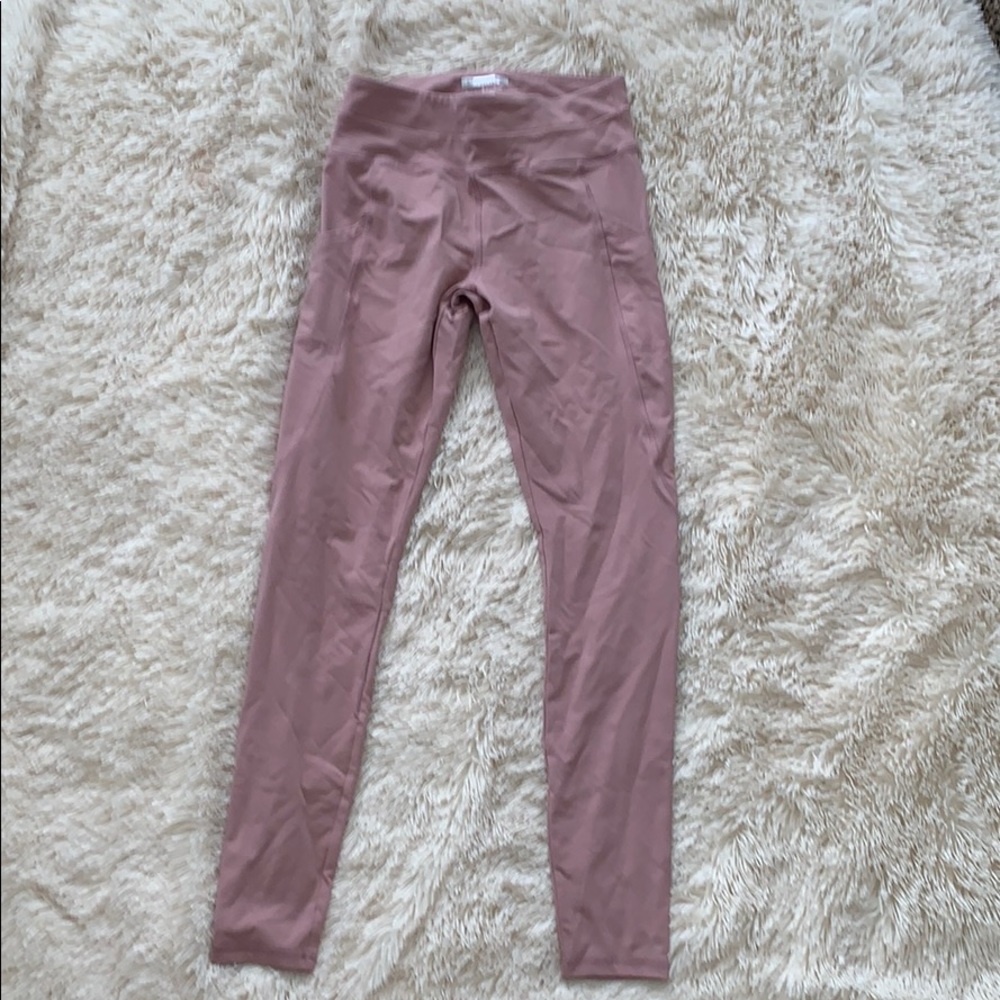 forever 21 mauve pink athletic leggings
